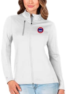 Antigua Chicago Cubs Womens White Generation Light Weight Jacket