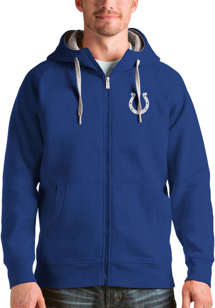 Indianapolis Colts Antigua Victory Full-Zip Hoodie - Black