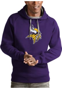 Antigua Minnesota Vikings Mens Purple Victory Long Sleeve Hoodie
