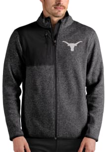 Antigua Texas Longhorns Mens Grey Fortune Medium Weight Jacket