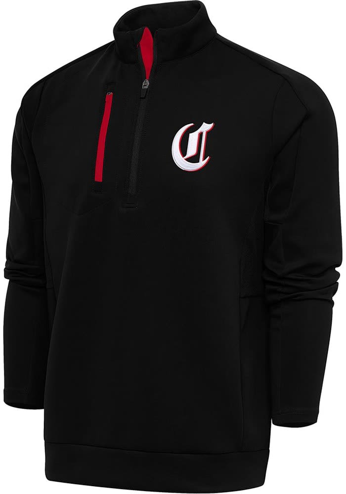 Antigua Cincinnati Reds Mens Generation Long Sleeve 1/4 Zip Pullover