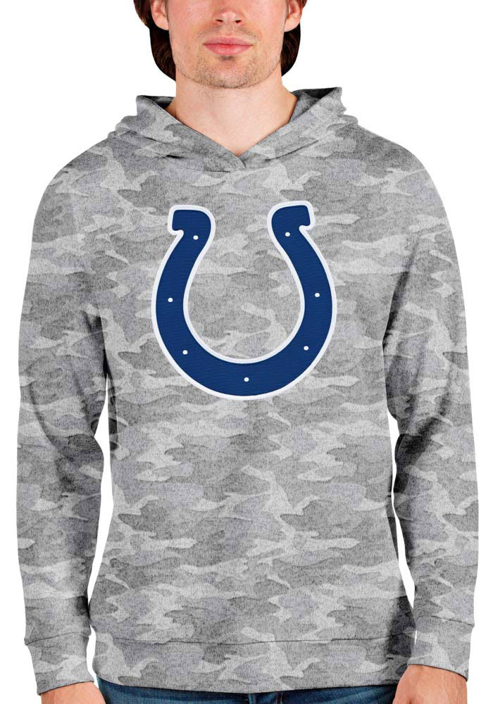 Antigua Indianapolis Colts Mens Green Absolute Long Sleeve Hoodie