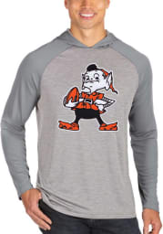 Antigua Cleveland Browns Mens Grey Cannon Hood