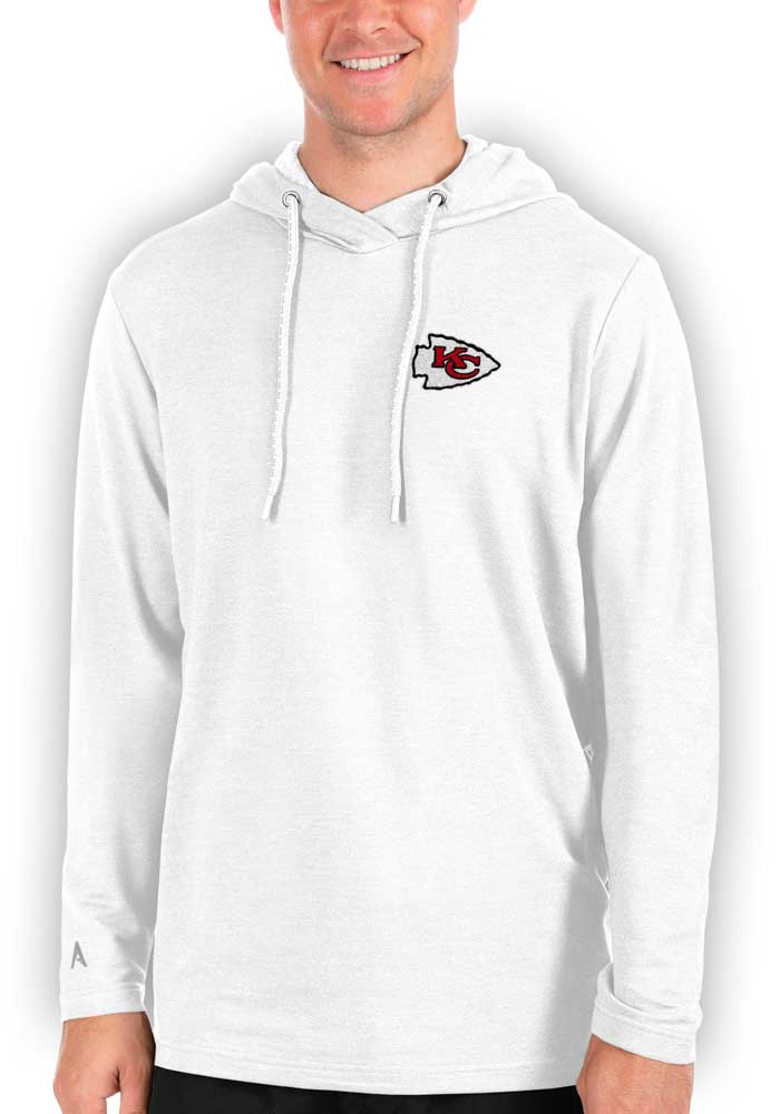 Antigua Kansas City Chiefs Green Absolute Long Sleeve Hoodie, Green, 100% POLYESTER, Size L, Rally House