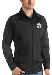 Antigua Pittsburgh Steelers Mens Black Links Golf Light Weight Jacket