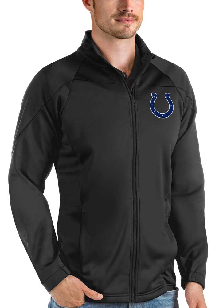 Antigua Indianapolis Colts Mens Black Links Golf Light Weight Jacket