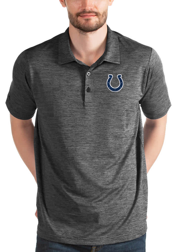 Men's Indianapolis Colts Antigua Heathered Gray Affluent Polo