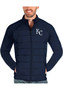 Antigua Kansas City Royals Mens Navy Blue Altitude Medium Weight Jacket