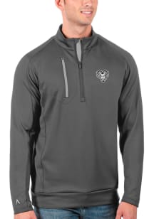 Antigua West Chester Golden Rams Mens Charcoal Generation Long Sleeve 1/4 Zip Pullover