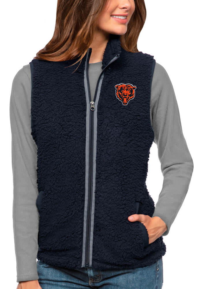 Chicago Bears Antigua Women's Course Full-Zip Jacket - Oatmeal