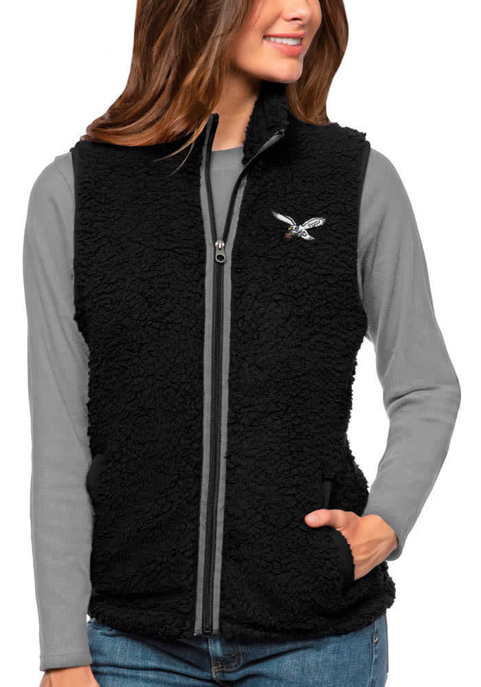 Philadelphia Eagles Antigua Women's Generation Full-Zip Jacket -  Black/Charcoal