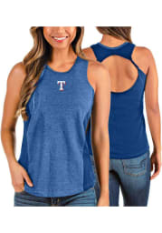 Antigua Texas Rangers Womens Blue Twist Tank Top