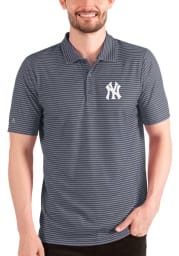 Antigua New York Yankees Mens Navy Blue ESTEEM Short Sleeve Polo