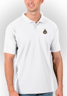 Mens Purdue Boilermakers White Antigua Legacy Pique Short Sleeve Polo Shirt