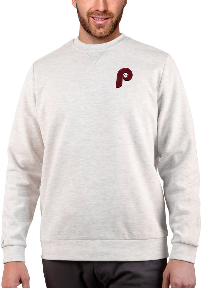 Philadelphia Phillies Antigua Team Logo Reward Crewneck