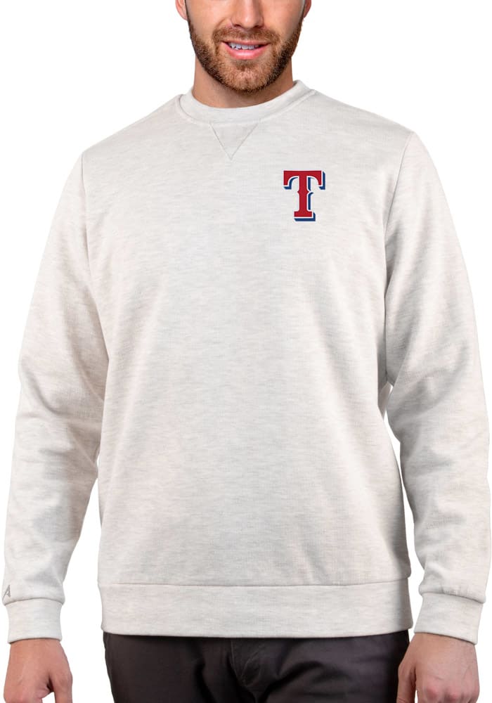 Men's Majestic Heathered Gray Texas Rangers Trifecta T-Shirt