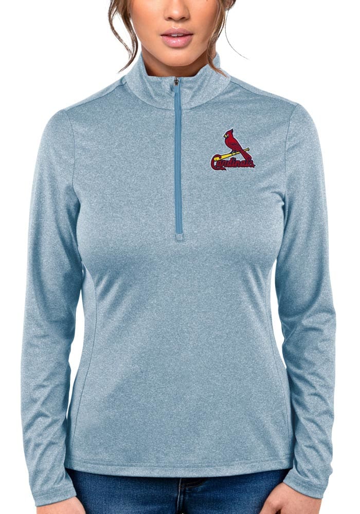 Antigua St Louis Cardinals Light Blue Victory Pullover Hood Long Sleeve Hoodie, Light Blue, 65% cotton/35% POLYESTER, Size S, Rally House