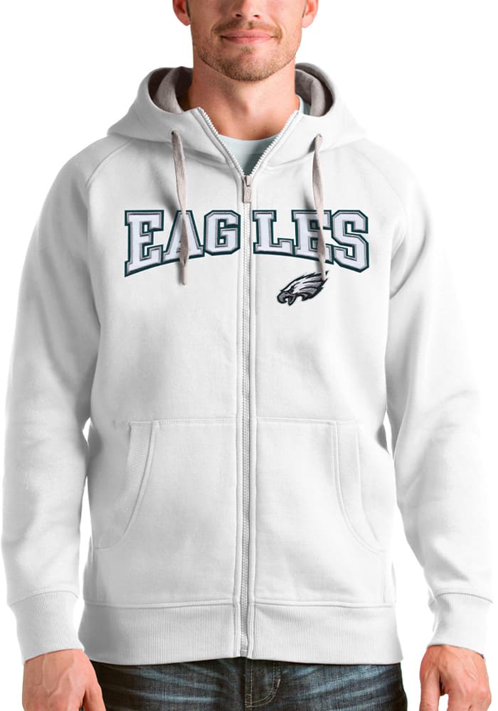 Philadelphia Eagles Antigua Women's Victory Pullover Hoodie - White