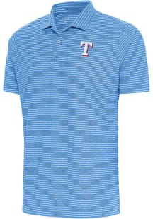 Antigua Texas Rangers Mens Light Blue Esteem Short Sleeve Polo