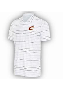 Antigua Cleveland Cavaliers Mens White Ryder Short Sleeve Polo