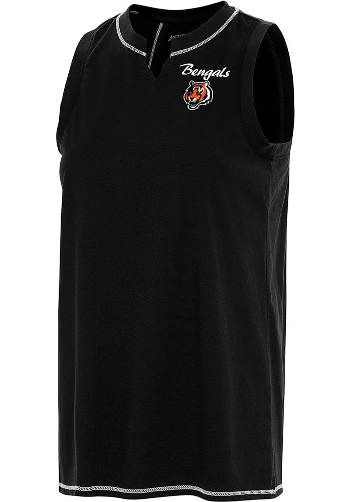 Antigua Cincinnati Bengals Womens Black Establishment Tank Top