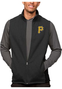 Antigua Pittsburgh Pirates Mens Black Course Sleeveless Jacket