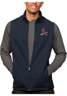 Antigua St Louis Cardinals Mens Navy Blue Course Sleeveless Jacket