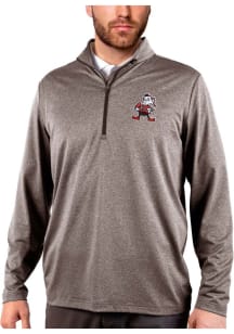 Antigua Cleveland Browns Mens Brown Rally 2.0 Long Sleeve 1/4 Zip Pullover