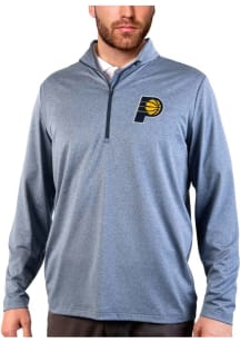 Antigua Indiana Pacers Mens Navy Blue Rally 2.0 Long Sleeve 1/4 Zip Pullover