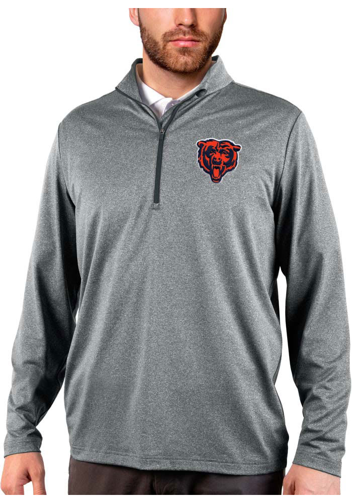 Antigua Men's Chicago Bears Grey Generation Half-Zip Pullover