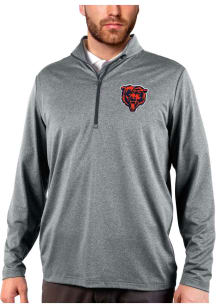 Antigua Chicago Bears Mens Charcoal Rally 2.0 Long Sleeve 1/4 Zip Pullover
