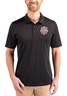 Cutter and Buck Indiana Hoosiers Black 2025 CFP National Champions Prospect Big and Tall Polo