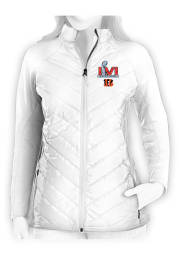 Antigua Cincinnati Bengals Womens White 2021 SB Bound Heavy Weight Jacket
