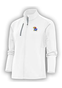 Antigua Kansas Jayhawks Womens White Generation Light Weight Jacket