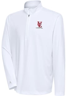 Antigua UL Lafayette Ragin' Cajuns Mens White Tribute Long Sleeve 1/4 Zip Pullover