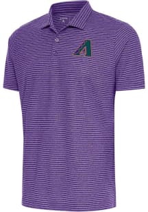 Antigua Arizona Diamondbacks Mens Purple Esteem Short Sleeve Polo