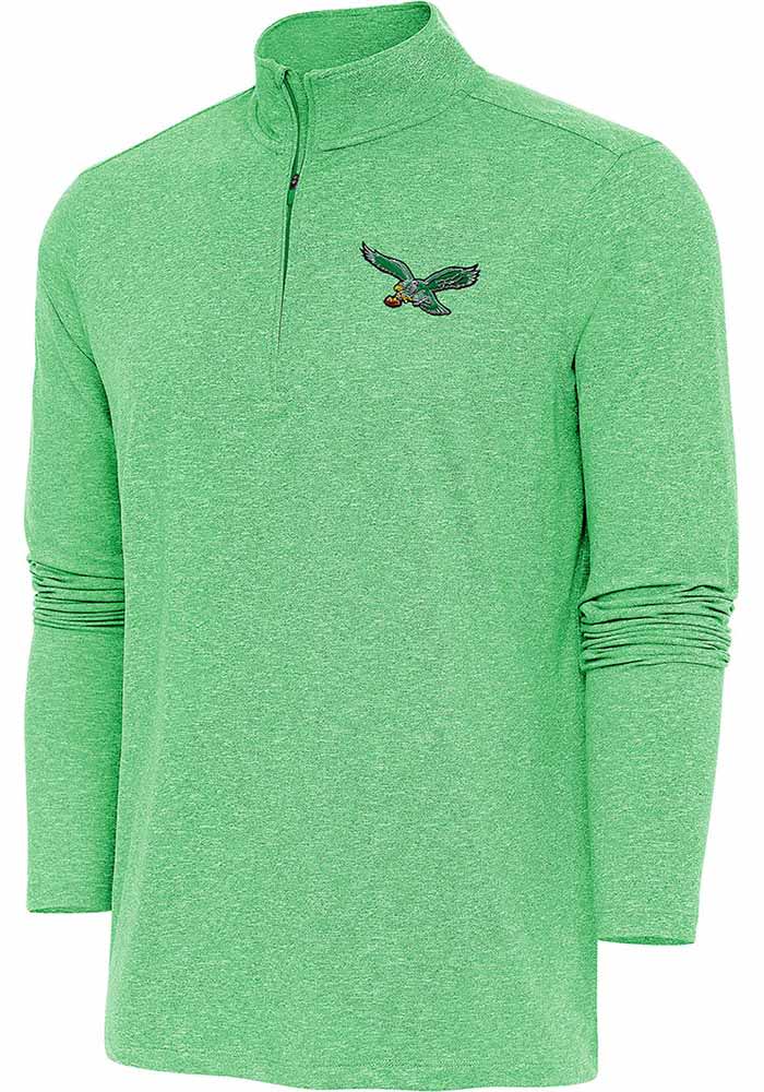 Antigua Philadelphia Eagles Mens KELLYGREEN HUNK Pullover - 32313554
