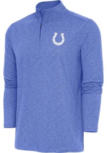 Antigua Indianapolis Colts Mens Blue HUNK Long Sleeve 1/4 Zip Pullover