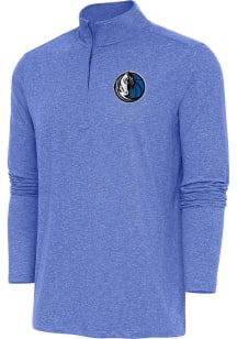 Antigua Dallas Mavericks Mens Blue Hunk Long Sleeve 1/4 Zip Pullover