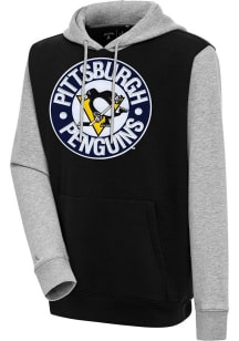 Antigua Pittsburgh Penguins Mens Black Victory Long Sleeve Hoodie
