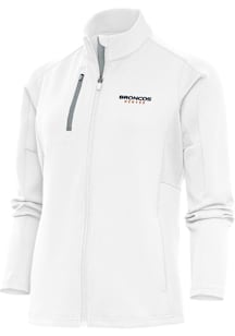 Antigua Denver Broncos Womens White Script Generation Light Weight Jacket