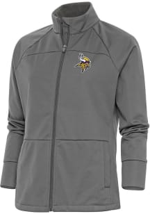 Antigua Minnesota Vikings Womens Grey Links Medium Weight Jacket