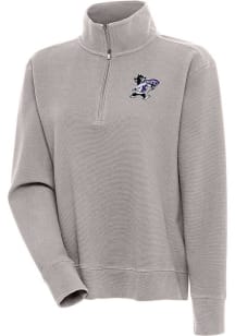 Antigua K-State Wildcats Womens Oatmeal Portal 1/4 Zip Pullover