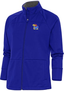 Antigua Kansas Jayhawks Womens Blue Links Medium Weight Jacket