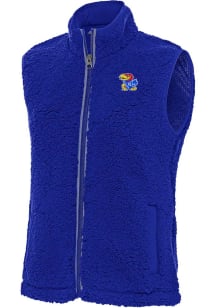 Antigua Kansas Jayhawks Womens Blue Grace Vest