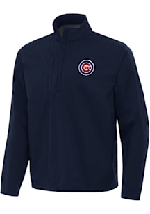 Antigua Chicago Cubs Mens Navy Blue Brisk Pullover Jackets