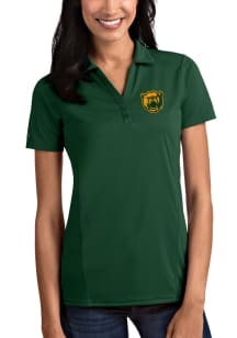 Antigua Baylor Bears Womens Green Tribute Short Sleeve Polo Shirt