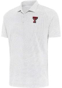 Antigua Texas Tech Red Raiders Mens White Esteem Short Sleeve Polo