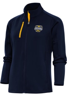 Antigua Michigan Wolverines Womens Navy Blue 2023 National Champions Offical Logo Light Weight J..