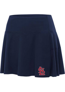 Antigua St Louis Cardinals Womens Navy Blue Raster Skirt